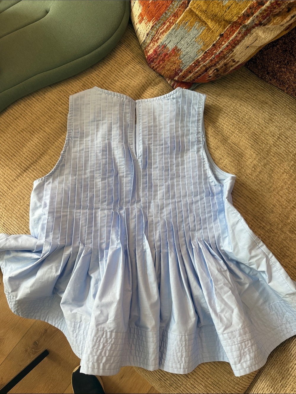 NWT Free Assembly Blue Peplum Top - Picture 4 of 4